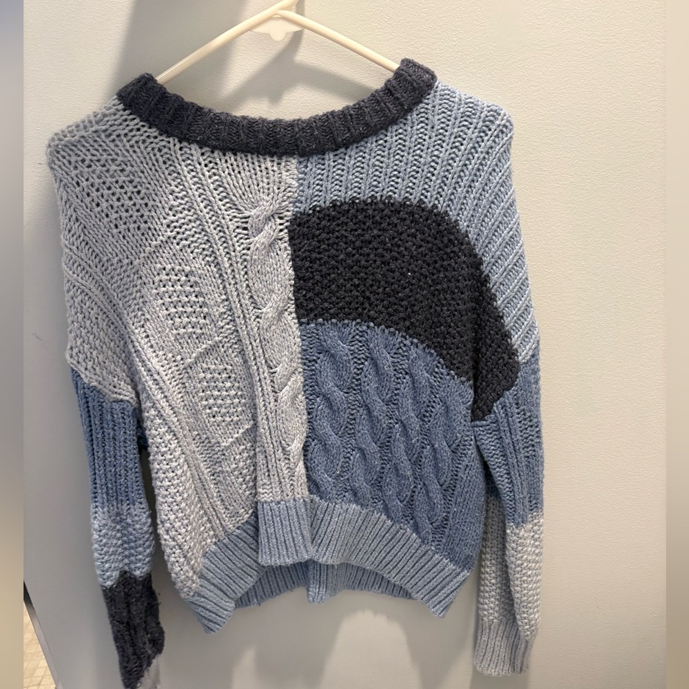 aerie multi blue sweater!